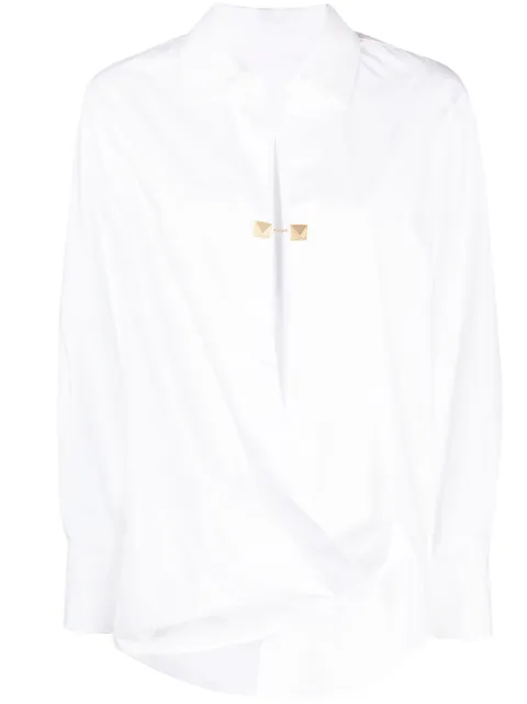 Valentino Garavani Rockstud-embellished cotton shirt