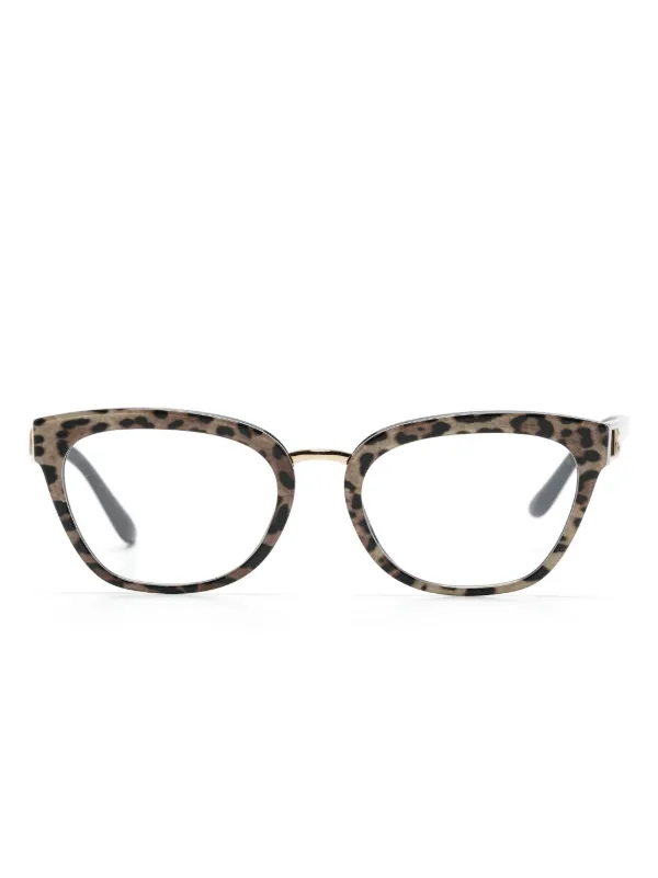 dolce and gabbana leopard glasses