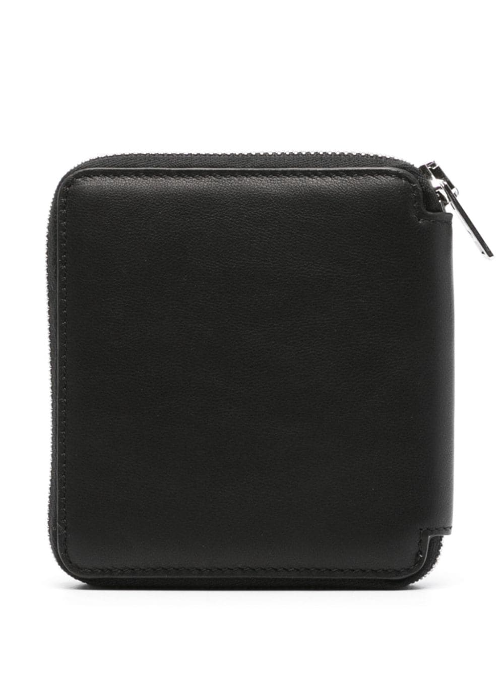 Shop Maison Kitsuné Logo-print Leather Wallet In Black