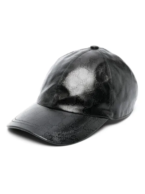 Gucci interlocking G-logo leather cap