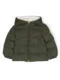 Moncler Enfant logo-patch padded-design jacket - Green