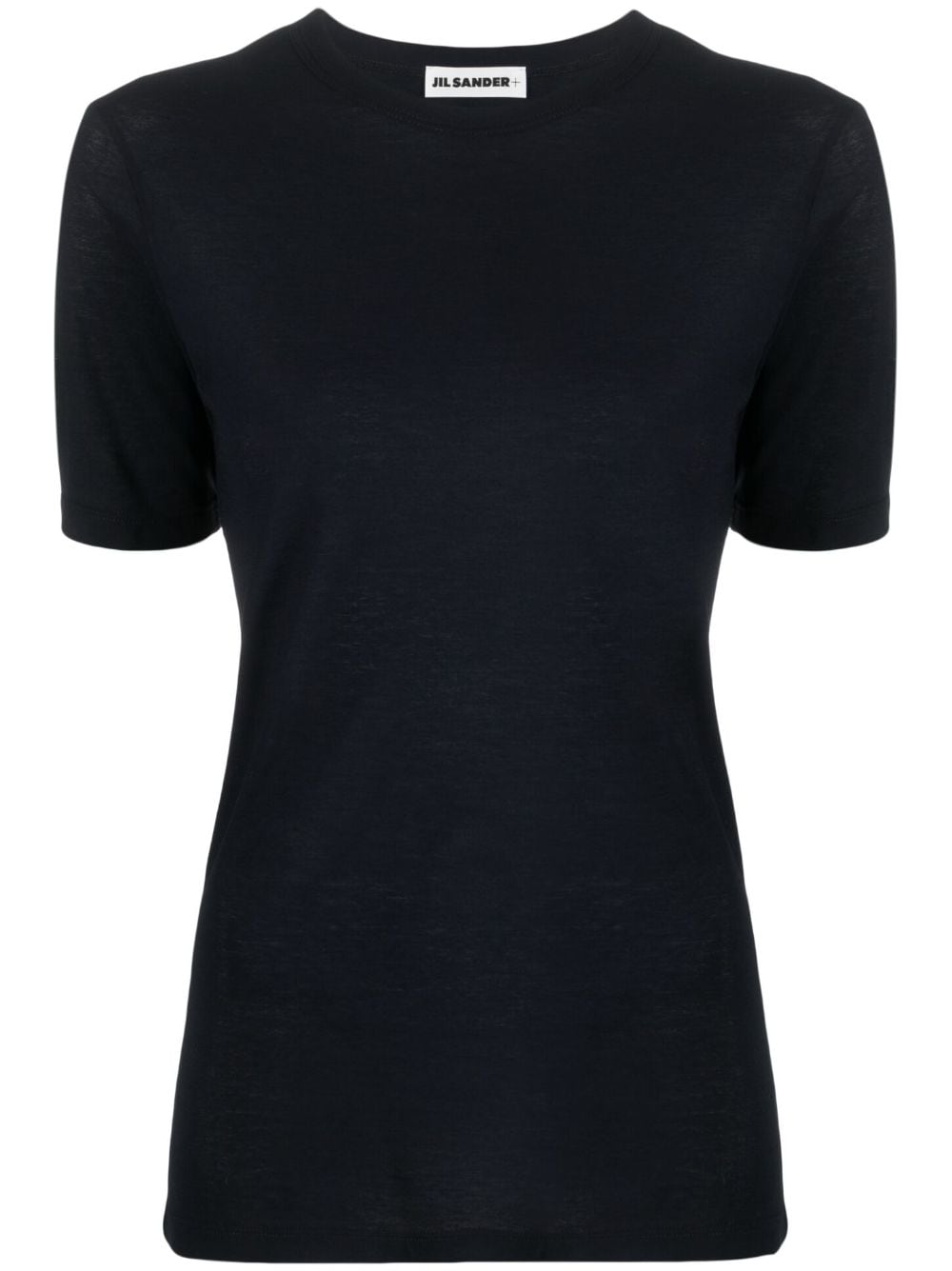 Shop Jil Sander Logo-print Cotton T-shirt In Blue