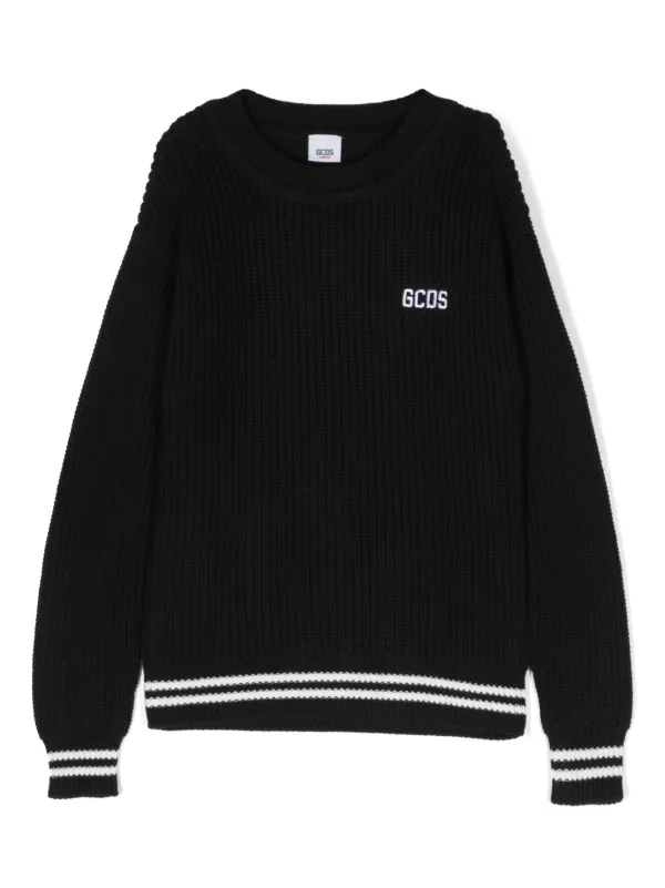 Gcds Kids インターシャニット セーター | ブラック | FARFETCH JP