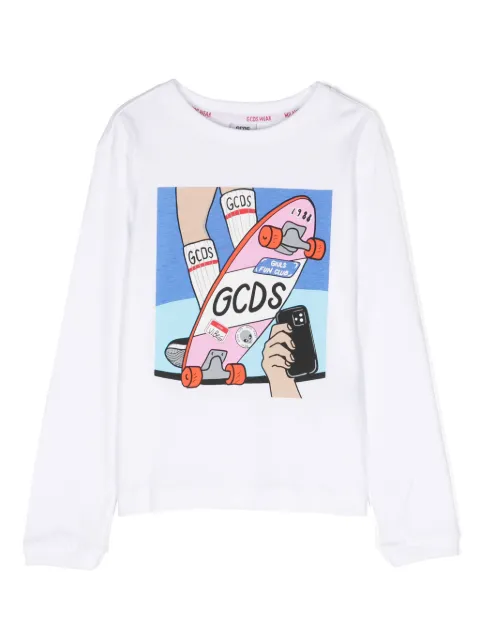 Gcds Kids printed cotton sweatshirt