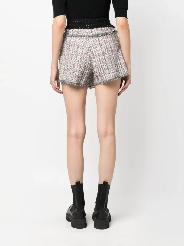 MSGM ツイード スコート | グレー | FARFETCH JP