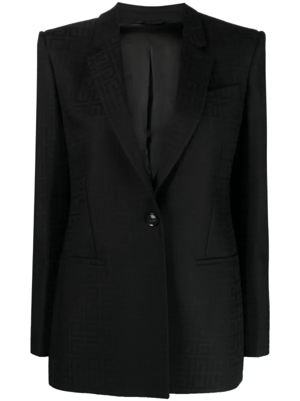 ジャケット GIVENCHY SS23 Black wool blend blazer (BW30FP14RQ 001) Givenchy single-breasted Wool Blazer | Black | FARFETCH