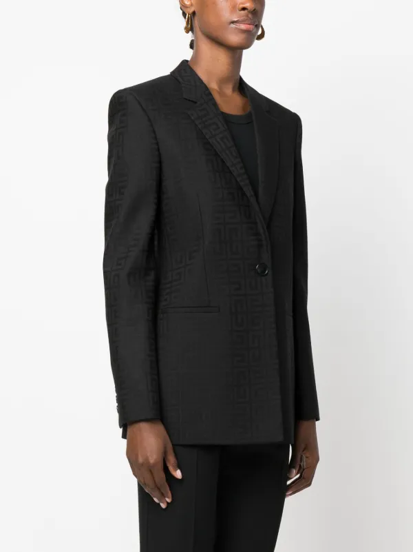ジャケット GIVENCHY SS23 Black wool blend blazer (BW30FP14RQ 001) Givenchy single-breasted Wool Blazer | Black | FARFETCH