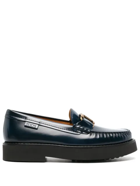 Tod's logo-plaque leather loafers