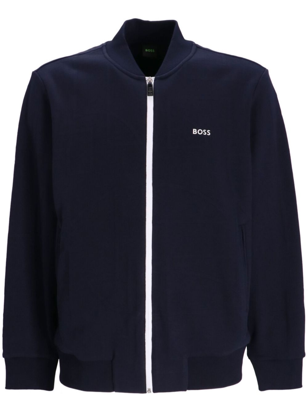 BOSS Bomberjack met geborduurd logo Blauw