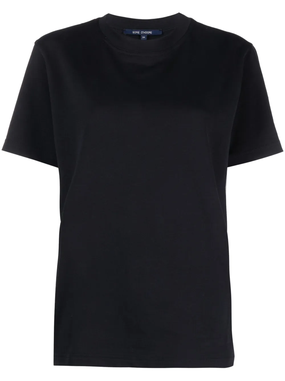 Sofie D'hoore Plain Cotton T-shirt In Black