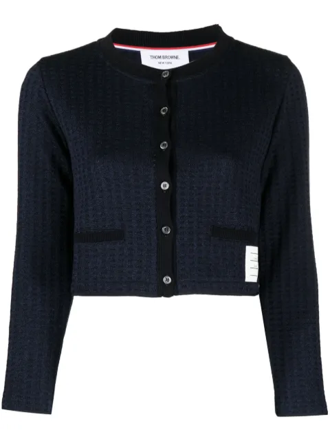 Thom Browne كارديغان قصير جاكار بكاروهات