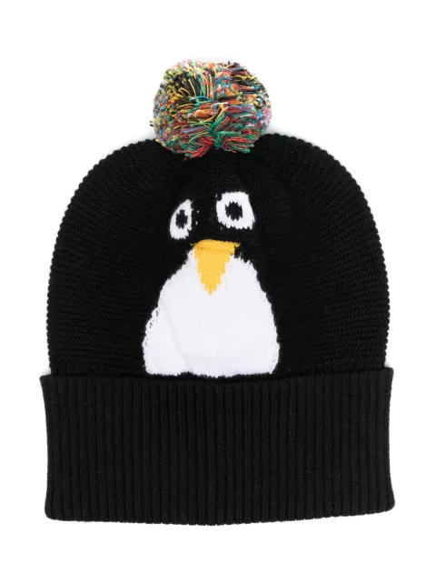 Stella McCartney Kids bonnet à motif penguin