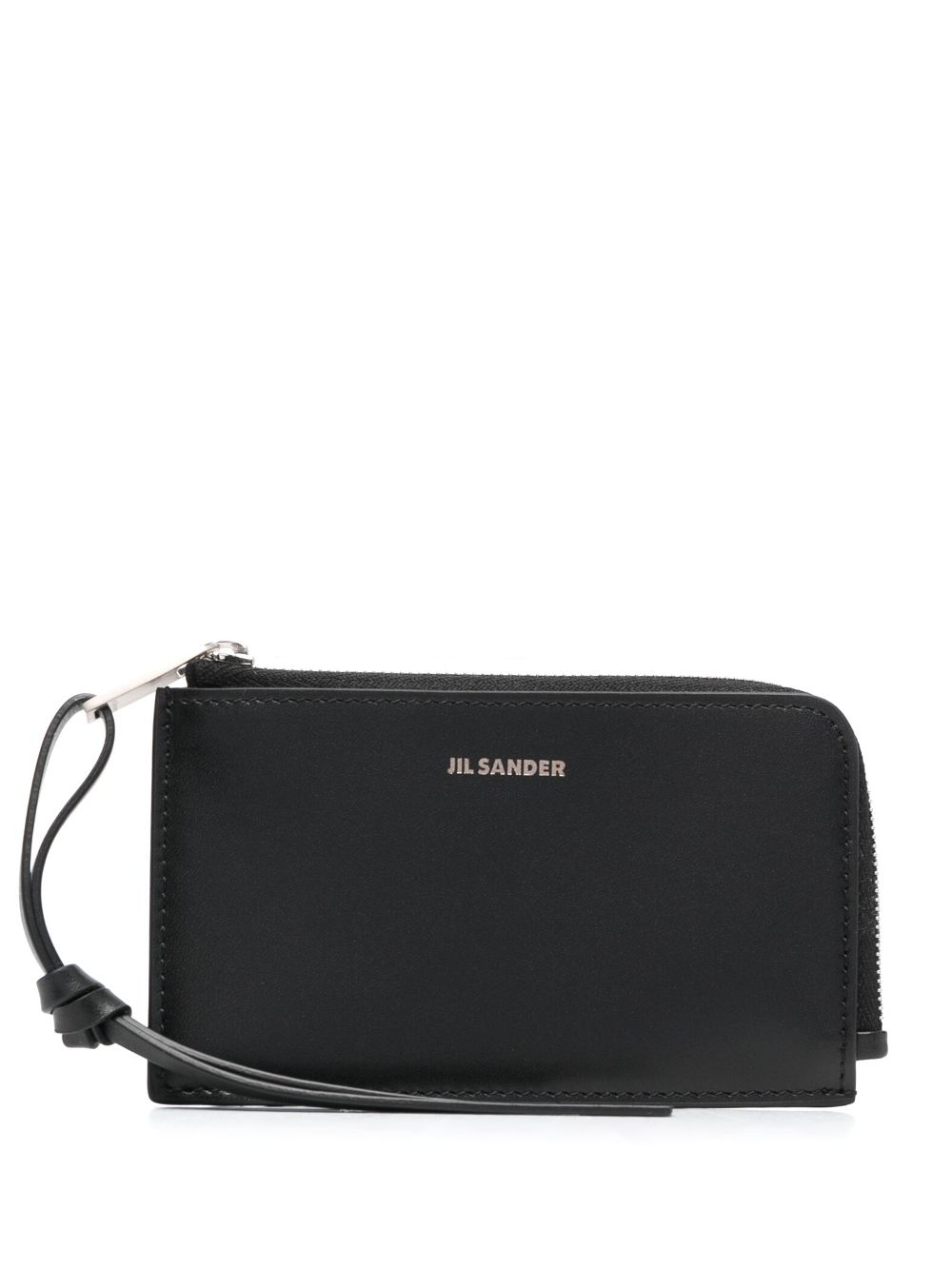 Jil Sander embossed-logo leather wallet - Black