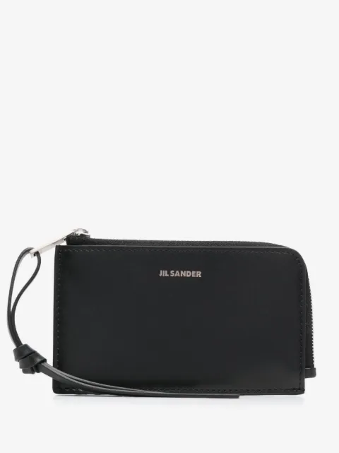 Jil Sander embossed-logo leather wallet