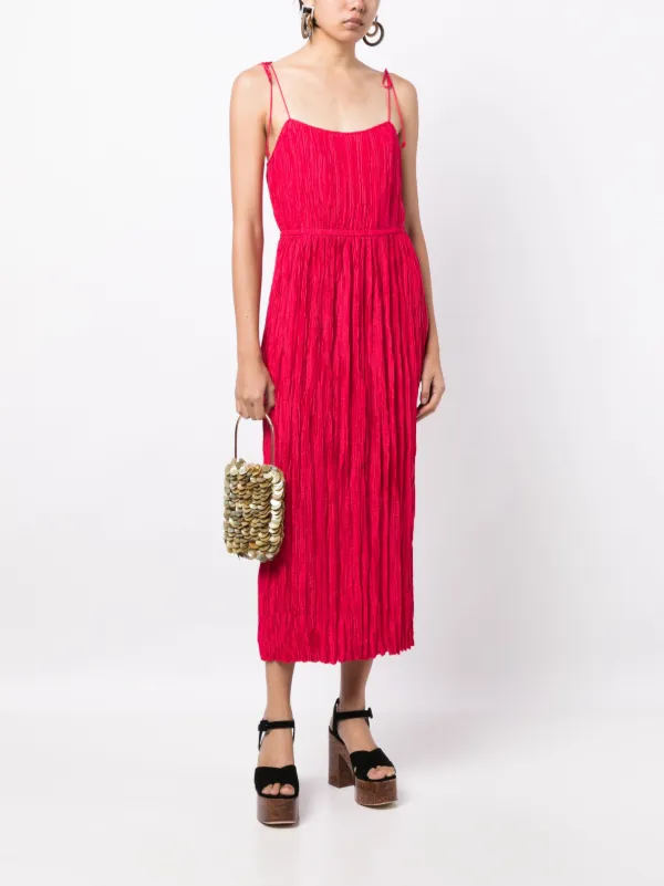 ulla johnson ruched dress Ulla Johnson Priyanka Ruched Tie-Dyed Cotton-Voile Midi Dress