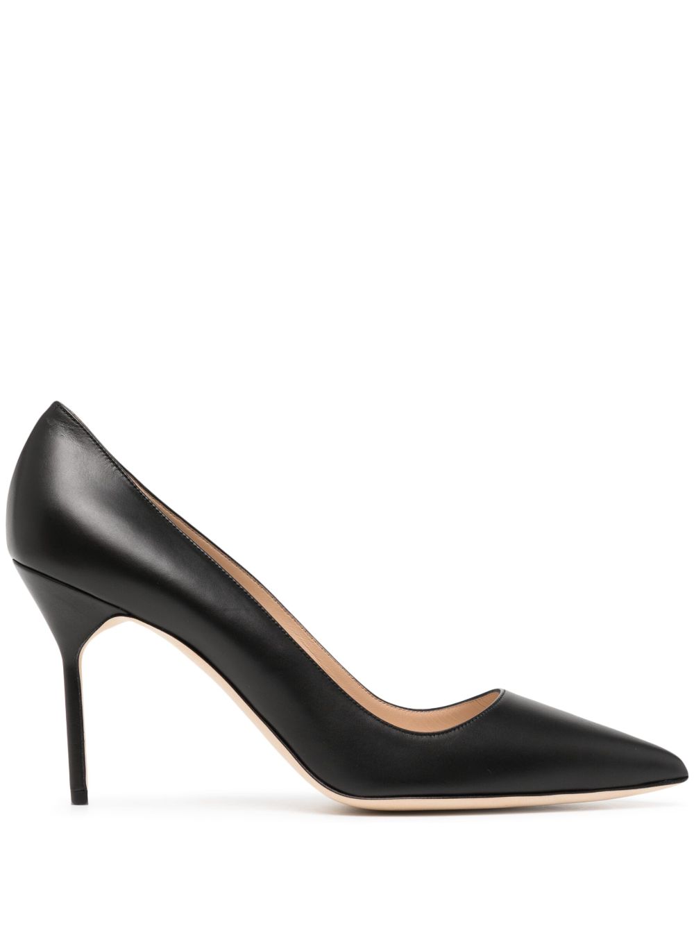 Manolo Blahnik BB 105mm leather pumps – Black