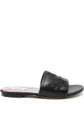 Thom Browne Icon Claquette leather slides - Black