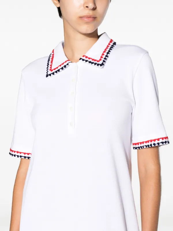 Thom Browne RWB-trimmed Polo Dress | White | FARFETCH