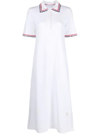 ワンピース THOM BROWNE Thom Browne RWB ポロワンピース | ホワイト | FARFETCH JP
