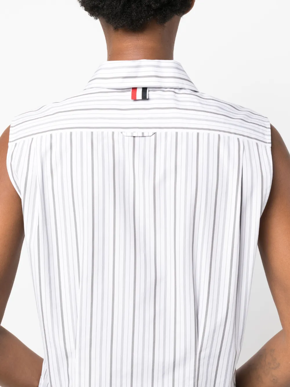 Thom Browne Popeline blouse Wit