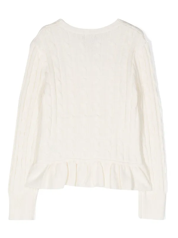 Ralph lauren deals peplum cardigan