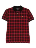 POLO RALPH LAUREN KIDS Polo Pony plaid polo shirt - Red
