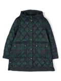 POLO RALPH LAUREN KIDS check-print hooded jacket - Green