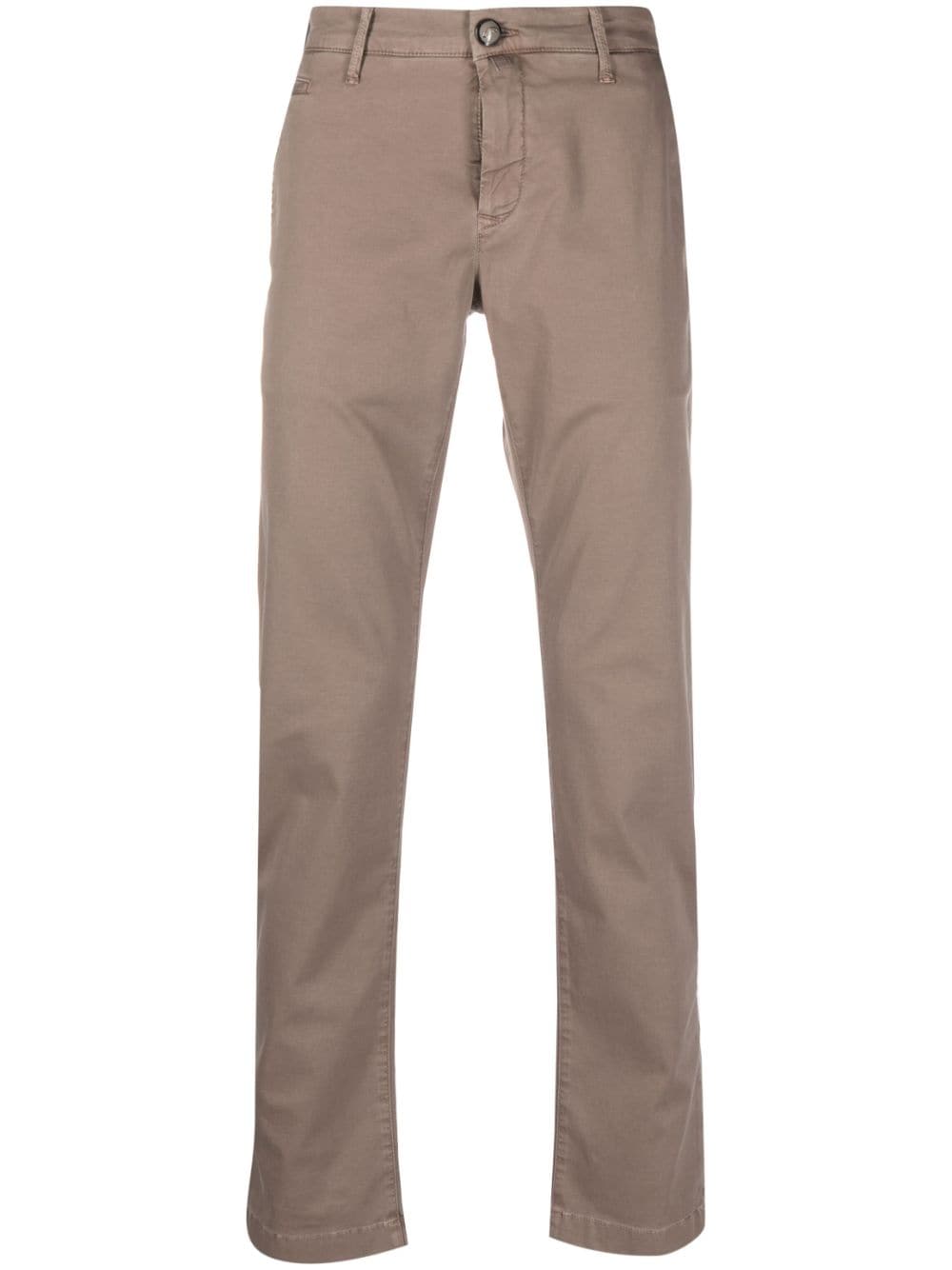 Jacob Cohen Straight-leg Chino Trousers In Nude