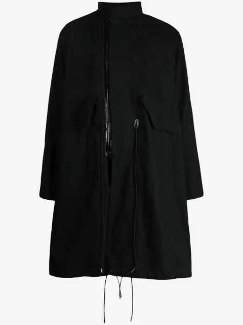 sacai zip-up long-sleeve coat