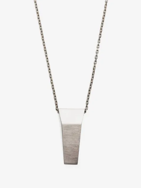 Rick Owens logo-engraved chain necklace