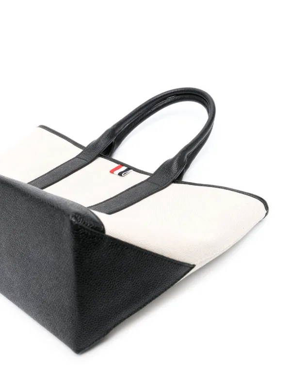 THOM BROWNE ☆ ミディアム RWB ストライプバッグ ♪【送料込】 Thom Browne RWB-stripe Tote Bag | Neutrals | FARFETCH HK