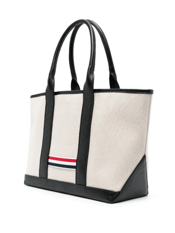 THOM BROWNE ☆ RWB ストライプ ディテール バッグ ♪【送料込】 Thom Browne RWB ストライプ ショルダーバッグ | グレー