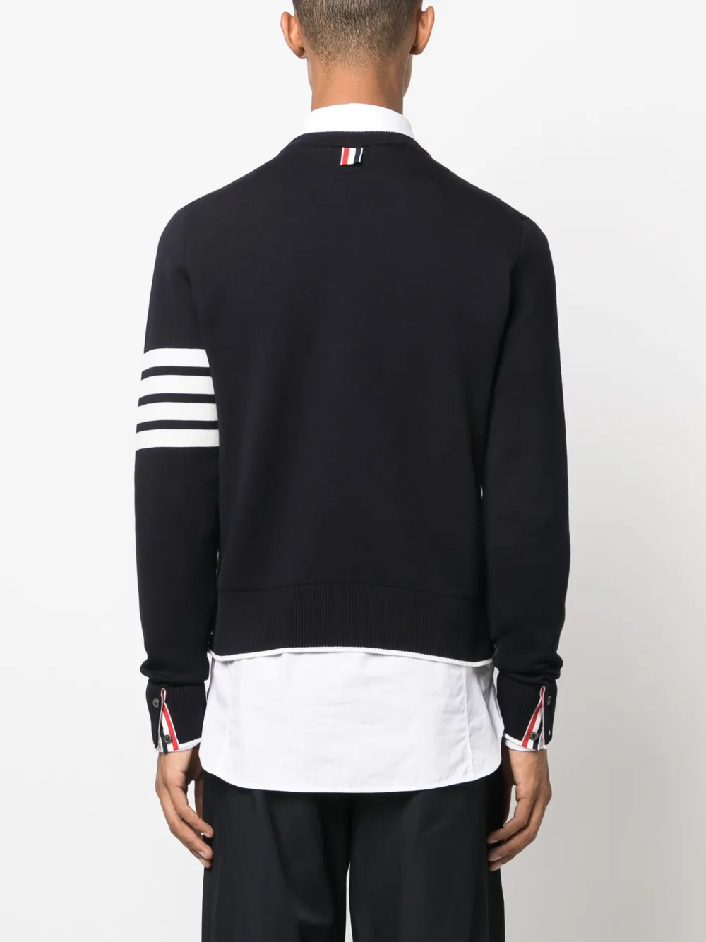 Thom Browne Trui met jacquard logo Blauw