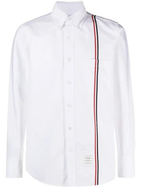 Thom Browne camisa con motivo de rayas RWB