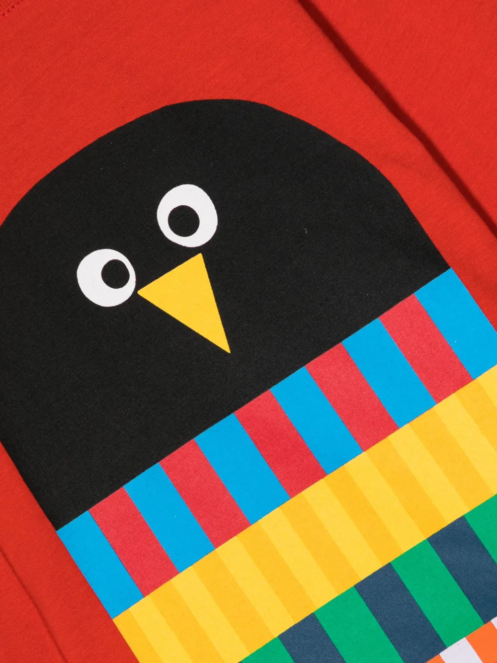 Stella Mccartney Penguin-print Cotton Sweatshirt In Red