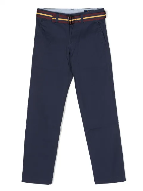 POLO RALPH LAUREN KIDS straight-leg belted trousers