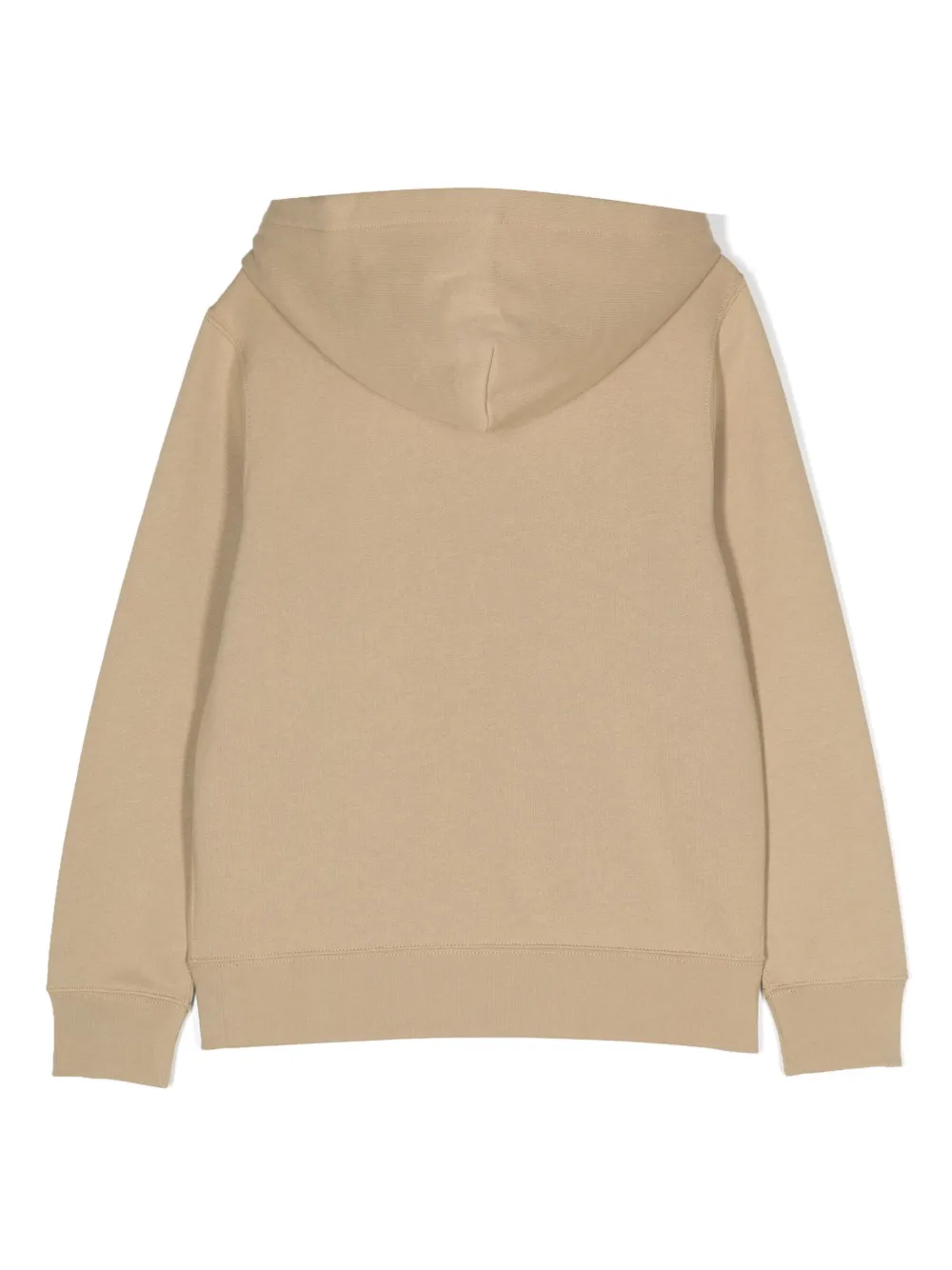 Ralph Lauren Kids logo-embroidered cotton-blend hoodie - Beige