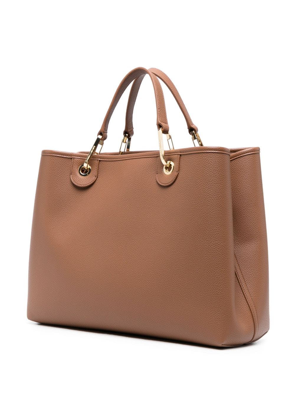 Shop Emporio Armani Medium Myea Bag Tote Bag In Brown