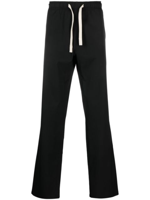 Palm Angels monogram-embroidered straight-leg trousers