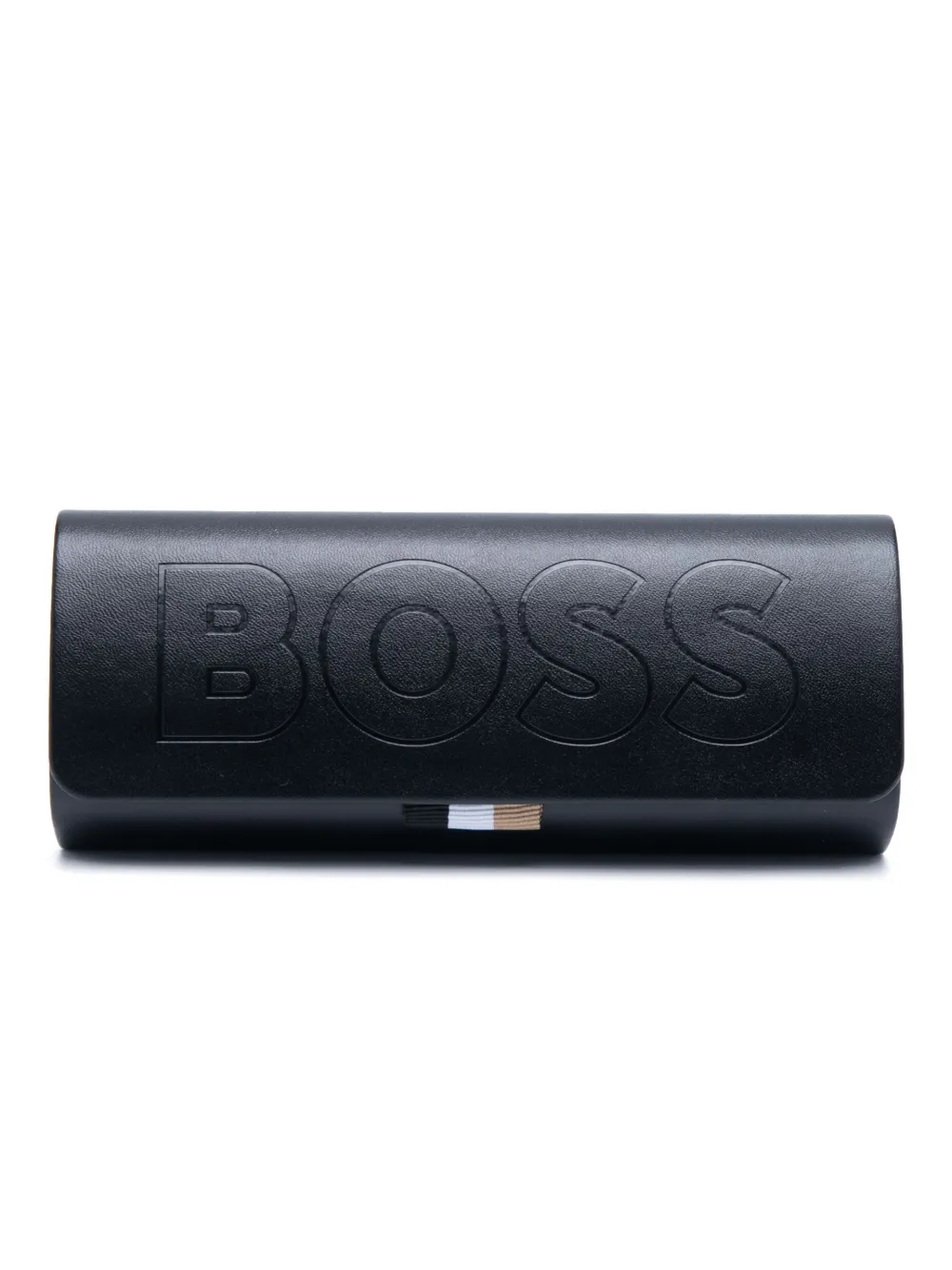 BOSS Zonnebril met rond montuur Bruin