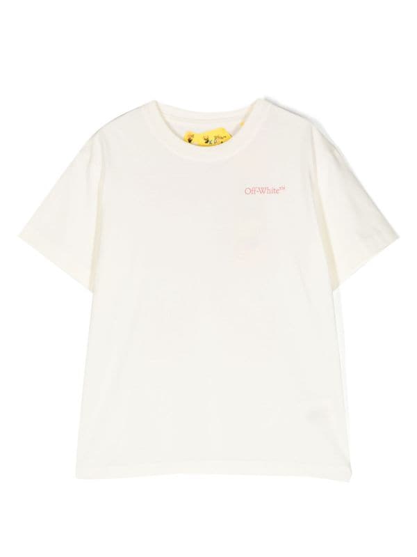 Off-White Kids logo-print Cotton T-shirt - Farfetch