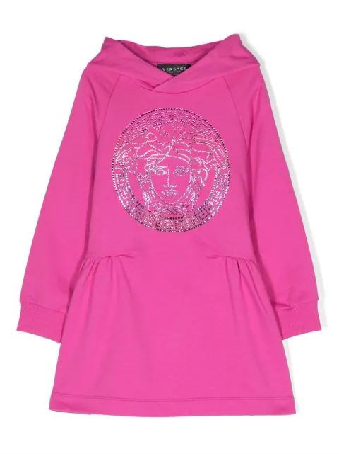 Versace Kids vestido estilo sudadera con motivo Medusa Head