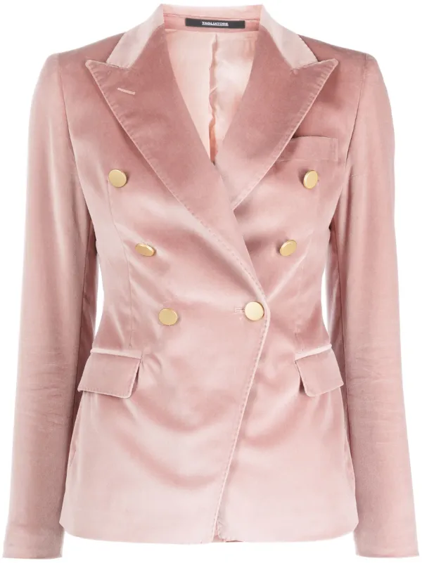 Pink on sale velour blazer