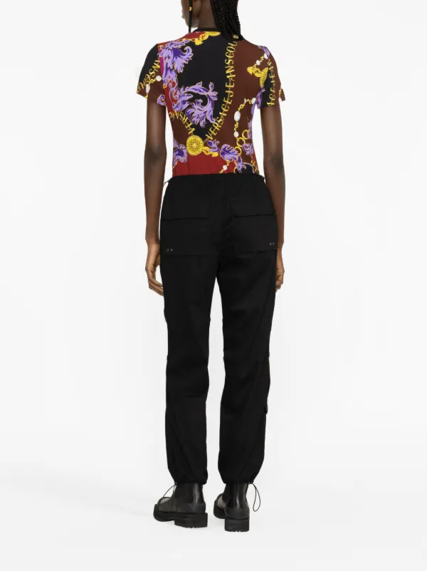 Versace Jeans Couture バロックプリント Tシャツ | レッド
