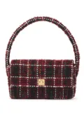 ANINE BING Nico plaid shoulder bag - Red