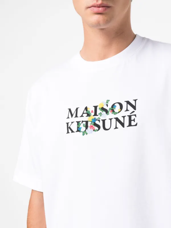 【関税・送料込み】Maison KitsunAC White Logo T-shirt 送料&関税込】Maison KitsunAC White T-shirt With Logo Deta