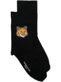 Maison Kitsuné Chillax Fox-motif ribbed socks - Black
