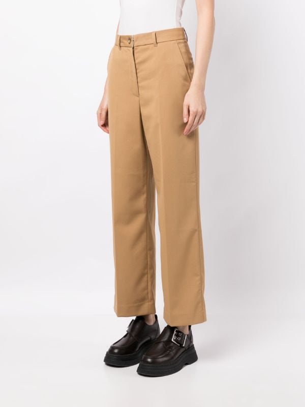 STUDIO TOMBOY No-Tuck Cropped straight-leg Trousers - Farfetch