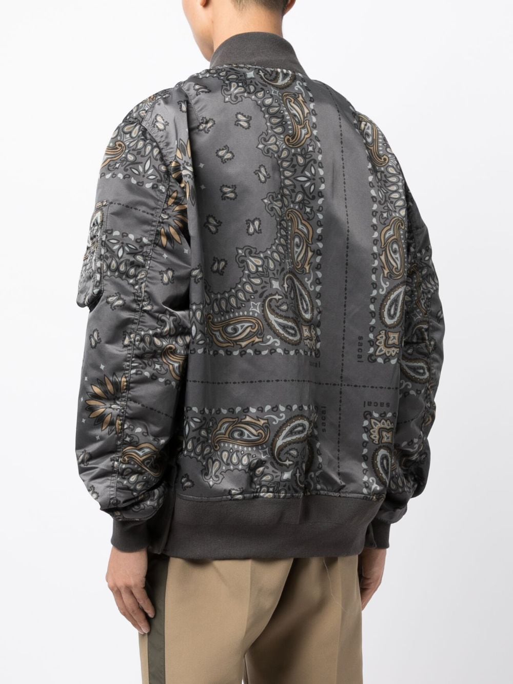 Sacai bandana-print Bomber Jacket - Farfetch