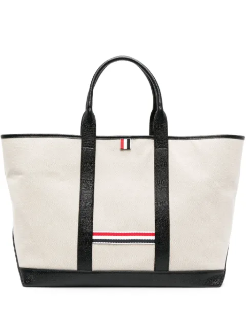 Thom Browne medium RWB-stripe tote bag